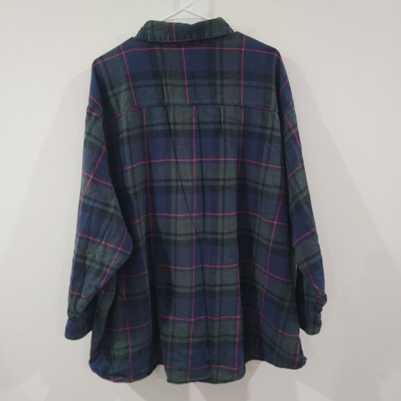 Old Navy The Boyfriend Shirt Button Up Womens Top Size 4X Plaid Fall Flannel - Picture 2 of 7